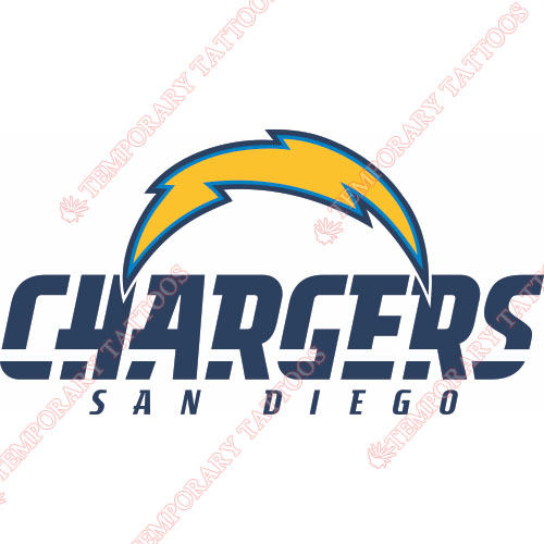 San Diego Chargers Customize Temporary Tattoos Stickers NO.726